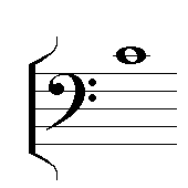 Middle C on the bass clef