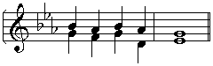 Example of two-part music